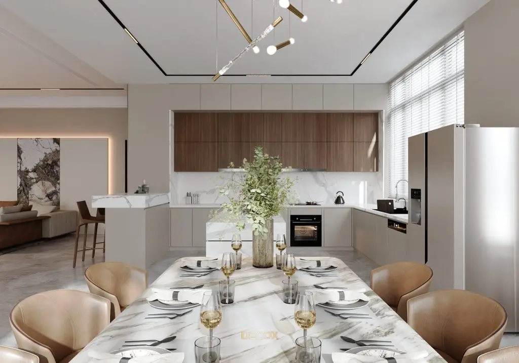 thiết kế nội thất chung cư cao cấp hài hoà với tổng thể