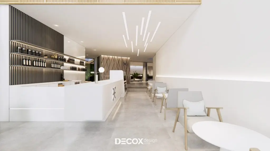 thiết kế nội thất khách sạn 4 sao tối giản