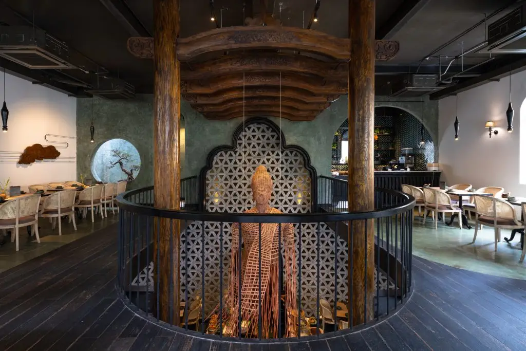 thiết kế nội thất nhà hàng chay đẹp