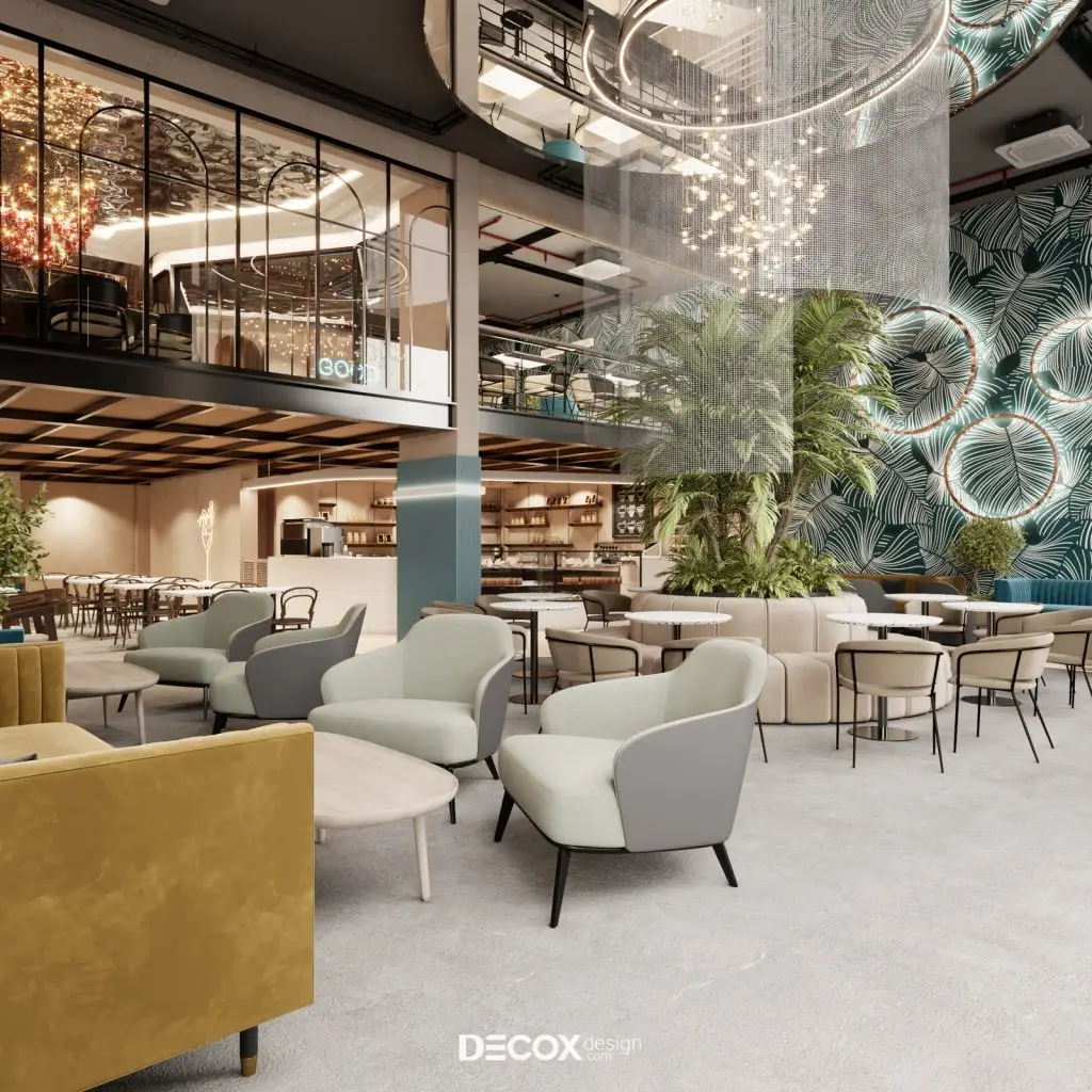 thiết kế nội thất nhà hàng phong cách tân cổ điển