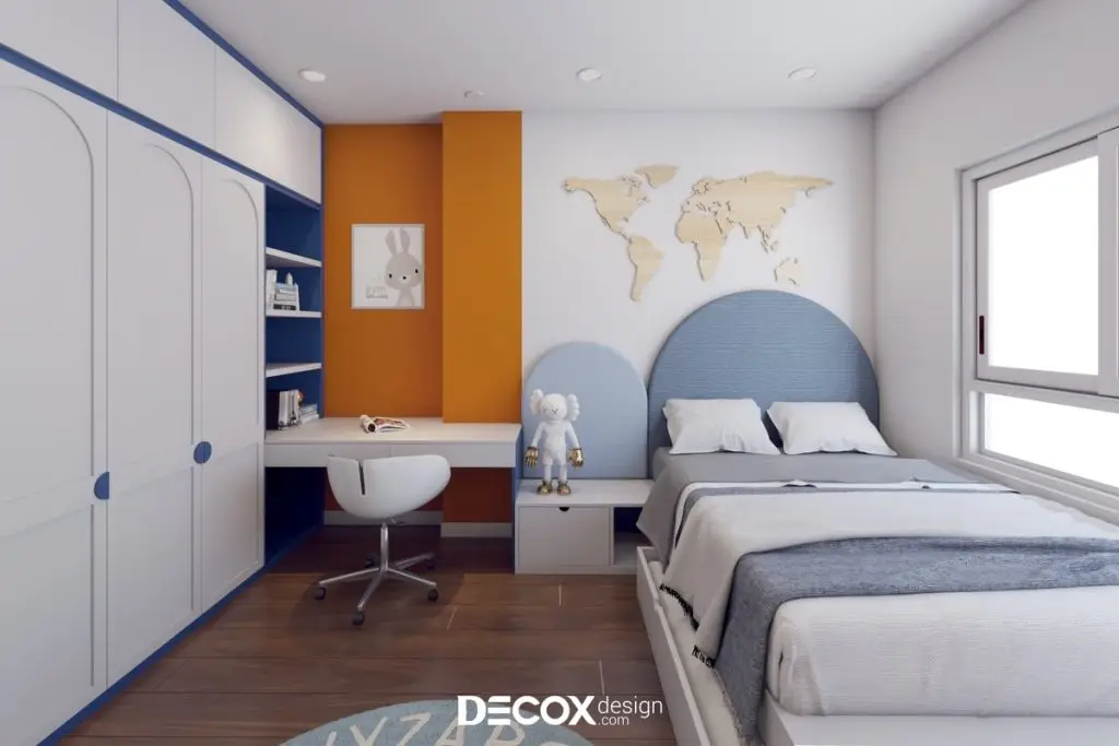 thiết kế phòng ngủ cho bé trai từ 8 - 9 tuổi