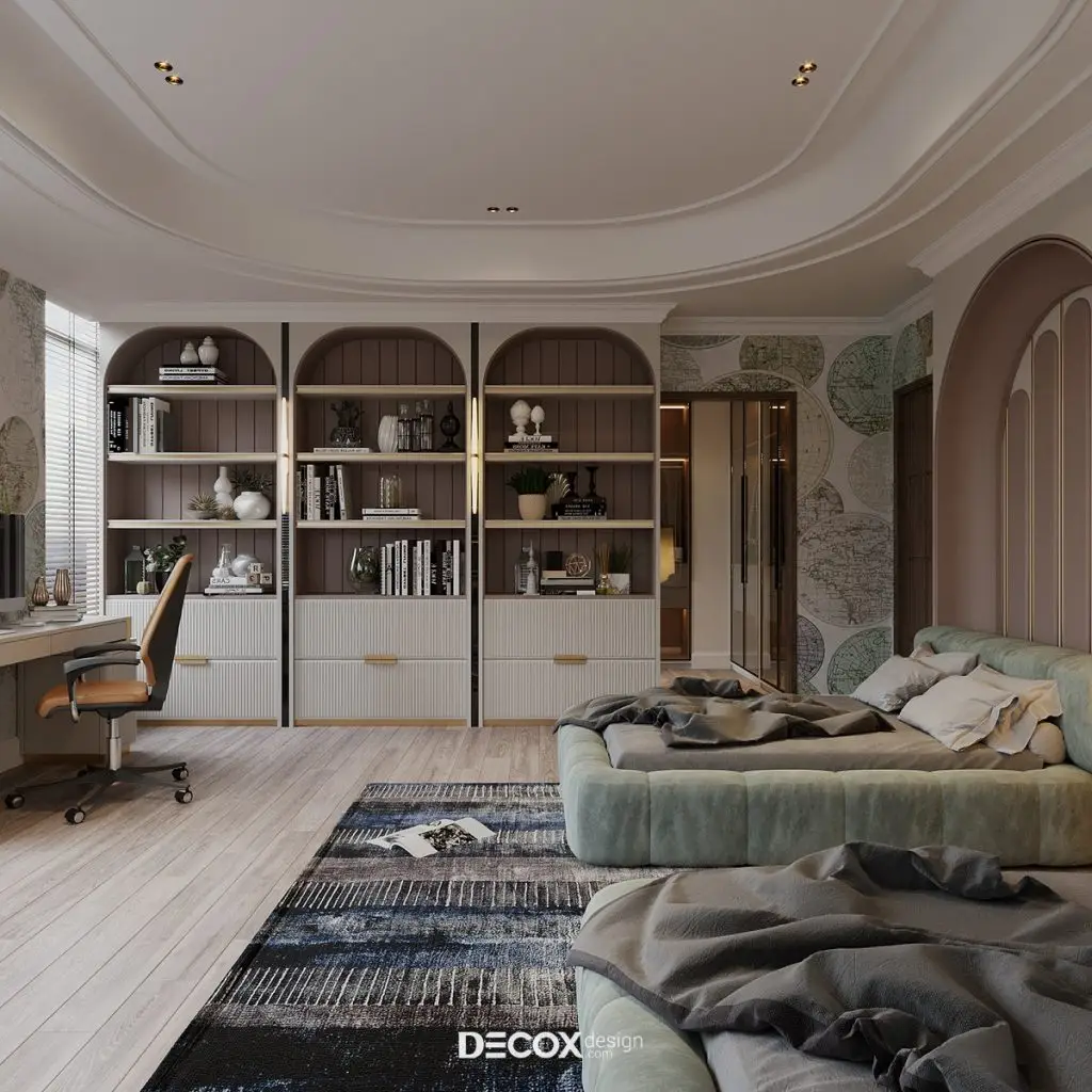 thiết kế phòng ngủ cho bé trai cao cấp