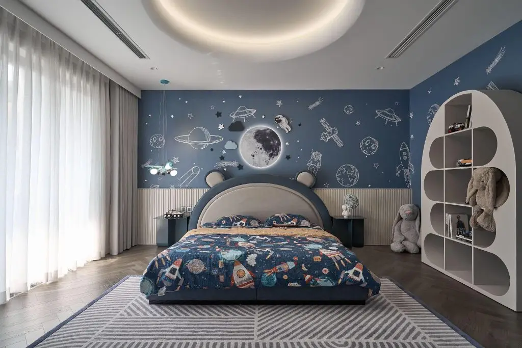 thiết kế phòng ngủ cho bé trai sang trọng