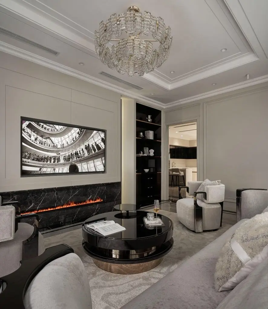 trần thạch cao phòng khách cao cấp