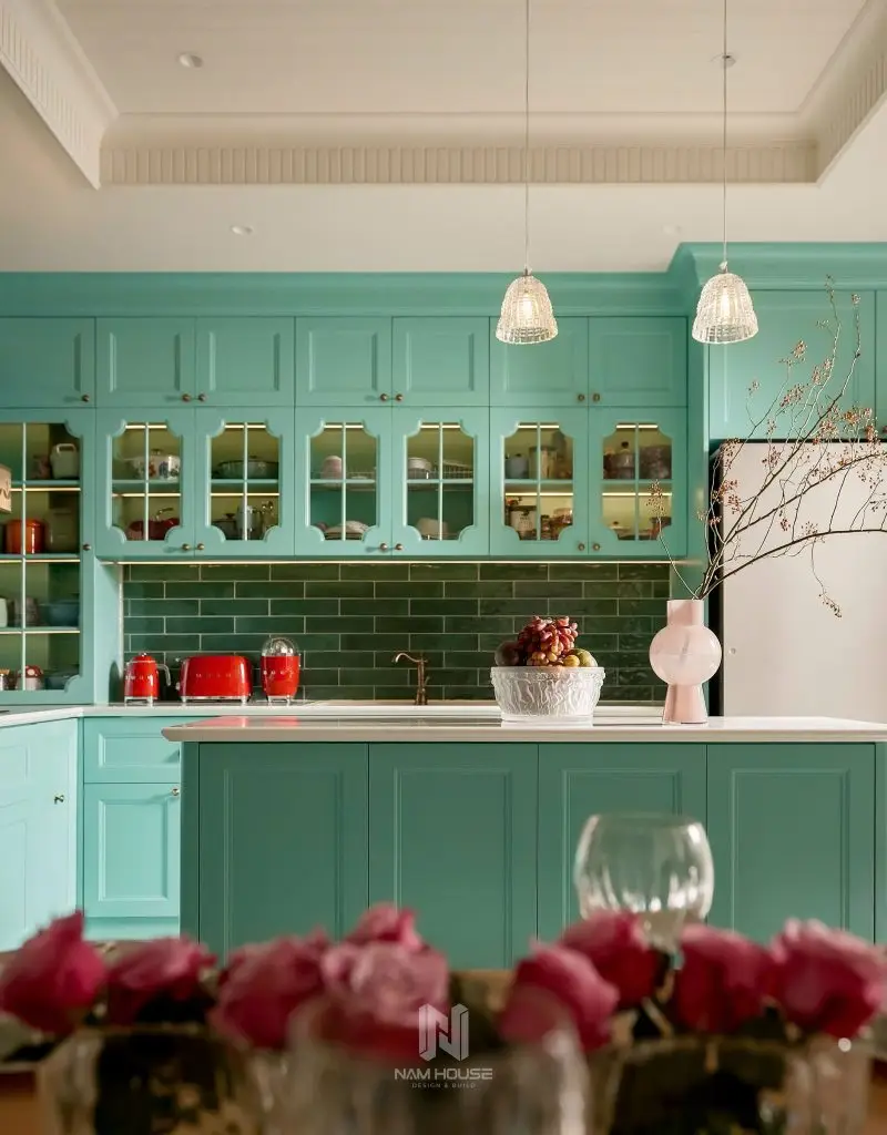 tủ bếp đẹp tân cổ điển