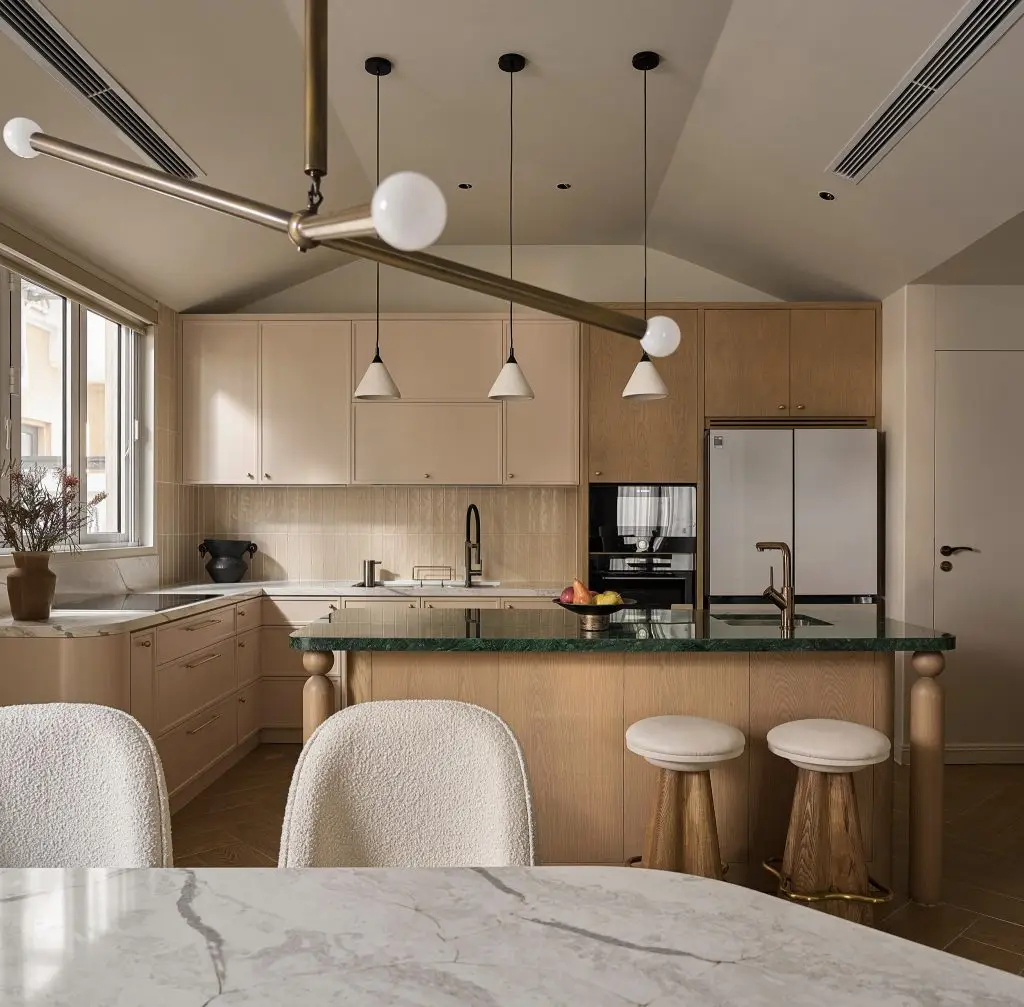 tủ bếp đẹp phong cách địa trung hải