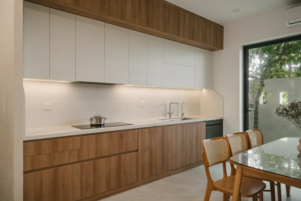 tủ bếp đẹp đơn giản cho nhà phố