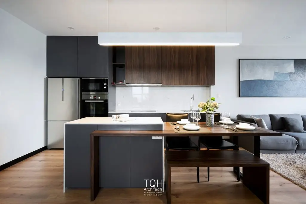tủ bếp đẹp cho căn hộ nhỏ