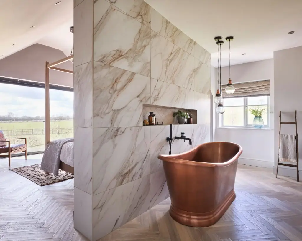 vách ngăn phòng ngủ bằng thạch cao độc đáo