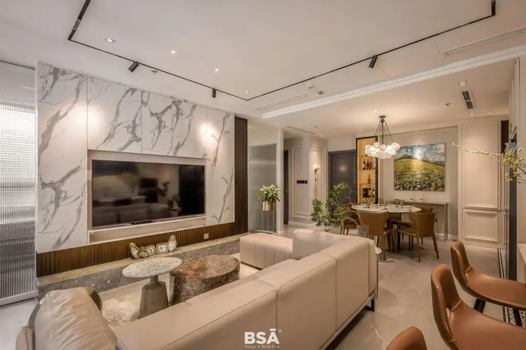 bàn sofa mặt đá hoa cương tự nhiên