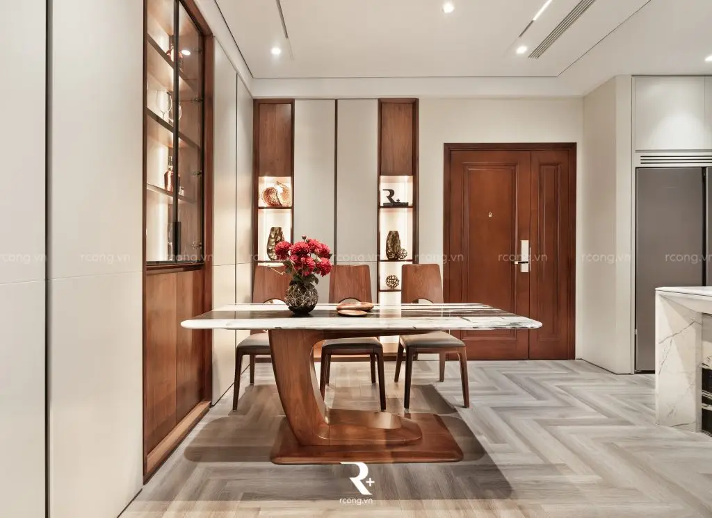 Cửa gỗ chống cháy MDF phủ laminate đẹp