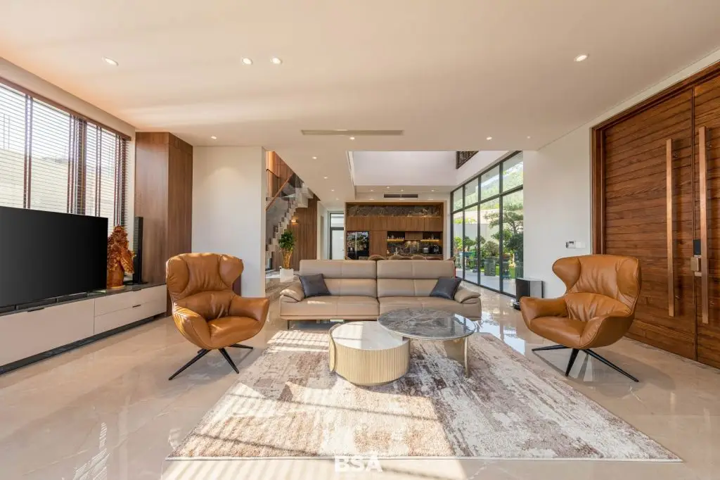 Cửa gỗ chống cháy HDF phủ veneer sang trọng