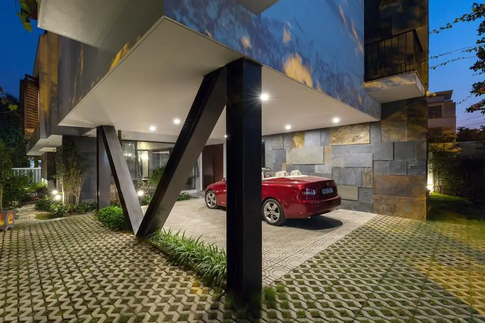 đá ốp tường sân vườn