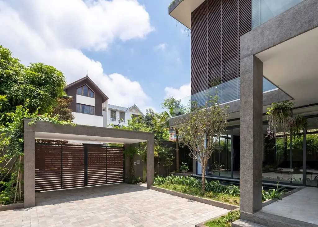 gạch giả đá lát sân ngoài trời