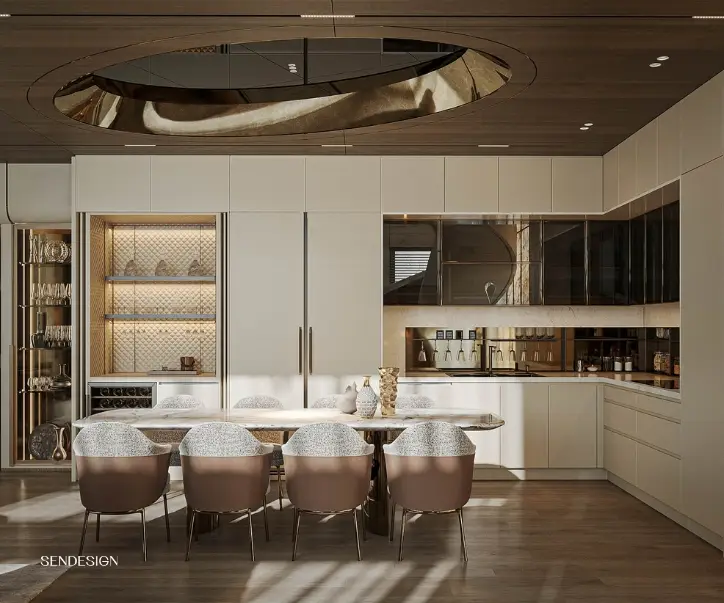 tủ bếp ván gỗ laminate