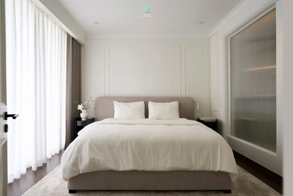 phào chỉ phòng ngủ đơn giản