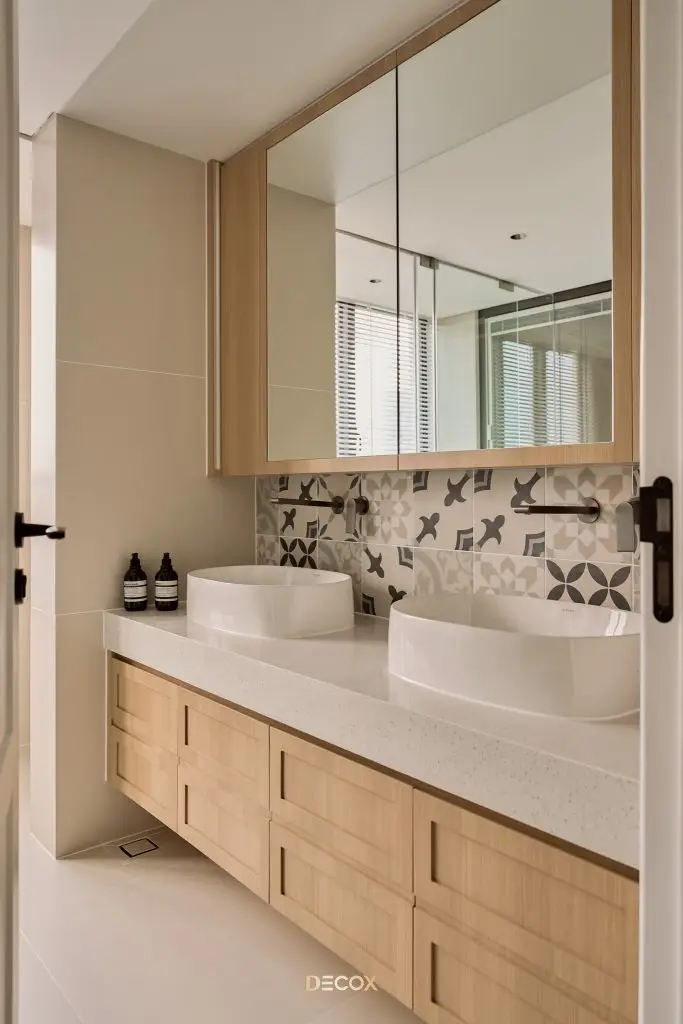 Tủ lavabo bằng ván gỗ Plywood 