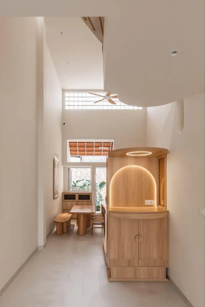 Tủ thờ làm bằng ván gỗ MFD