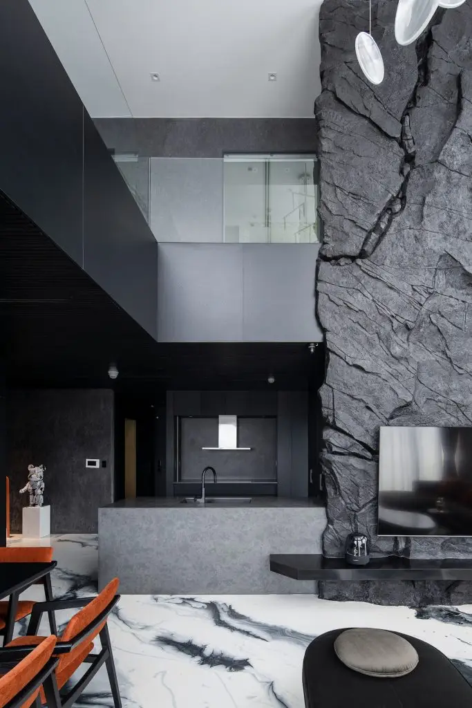 mẫu bàn đảo bếp có bồn rửa sang trọng