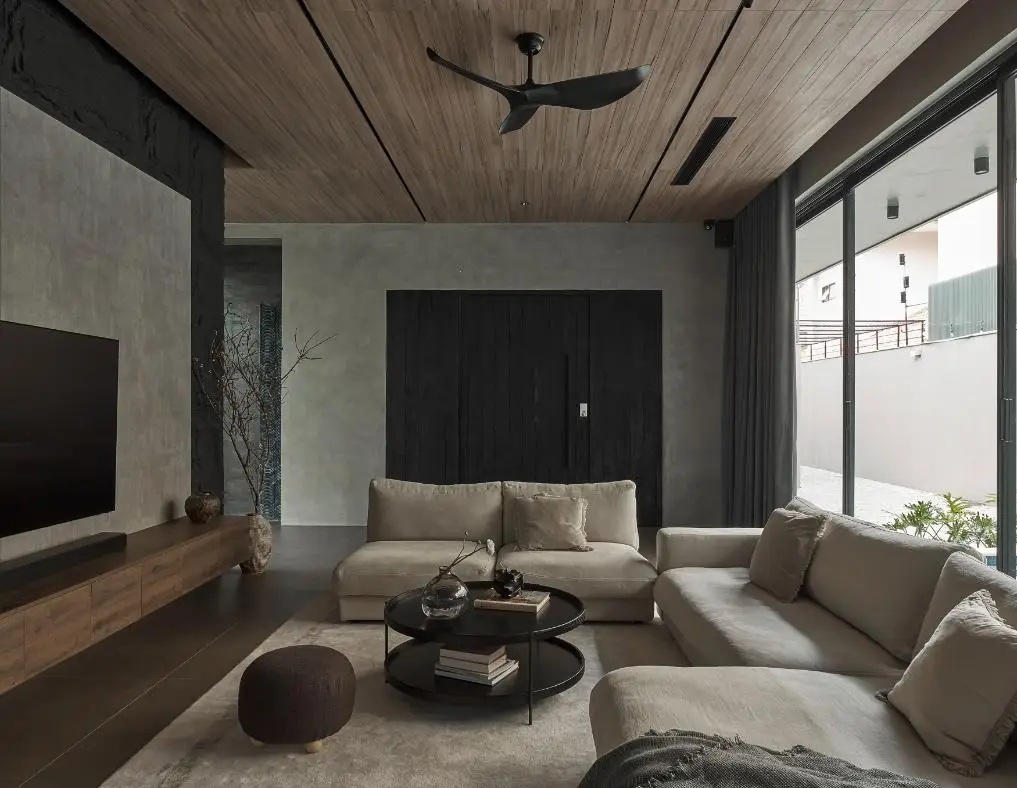 cửa gỗ 3 cánh cho phòng khách