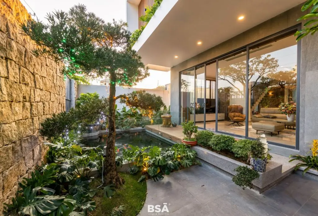 đá lát nền sân vườn sạch sẽ