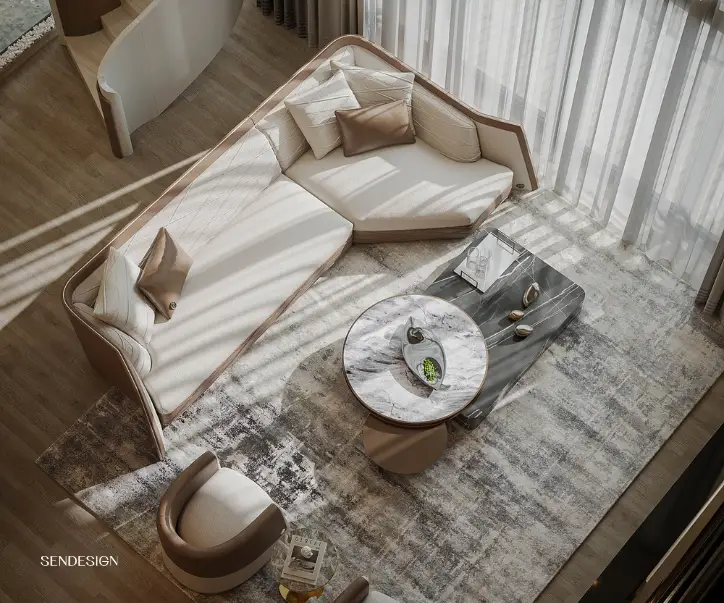 bàn sofa đá nhân tạo