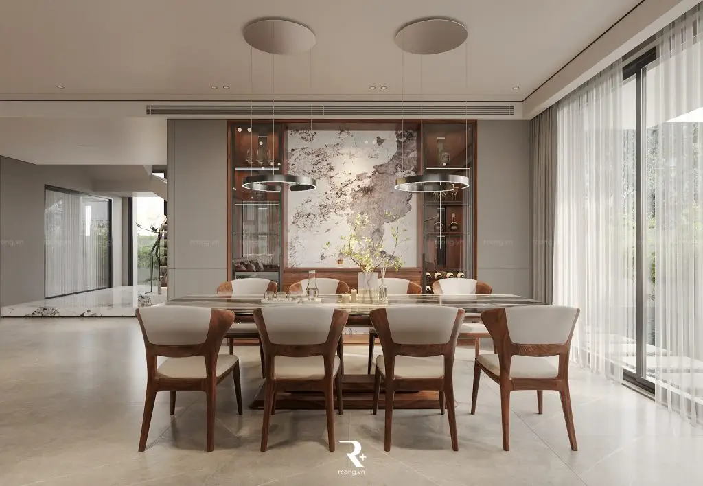 đá onyx làm vách ngăn trang trí