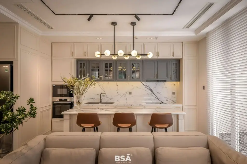 đá quartz ốp bếp