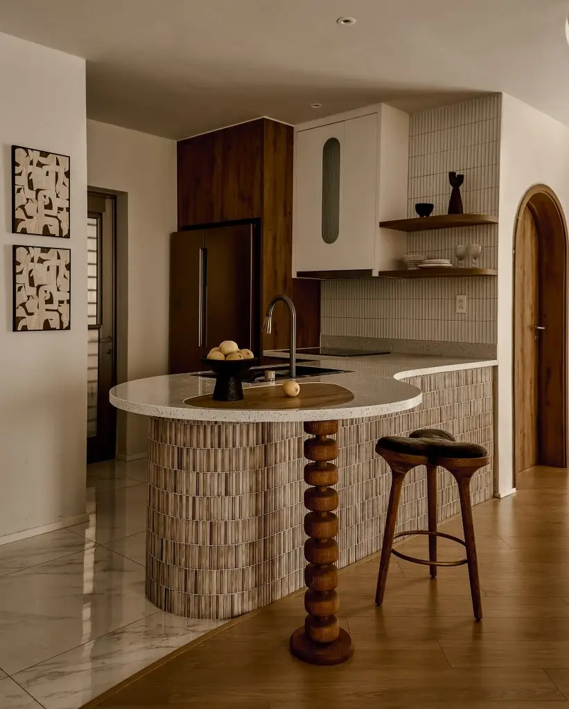 gạch mosaic ốp bếp độc đáo