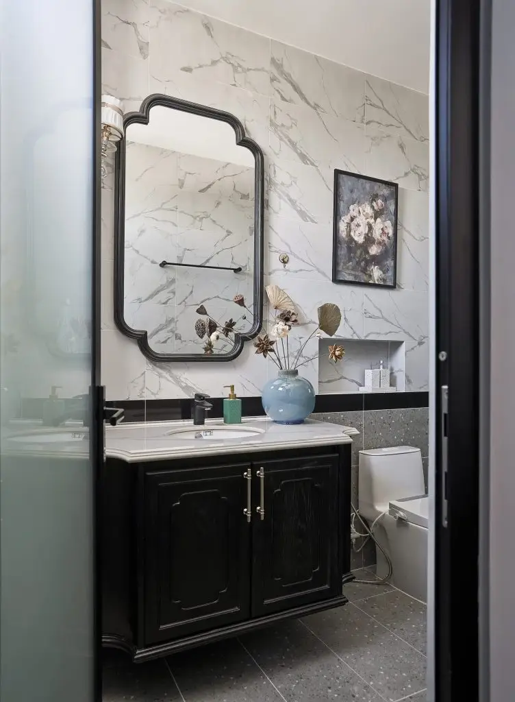 mẫu tủ lavabo tân cổ điển