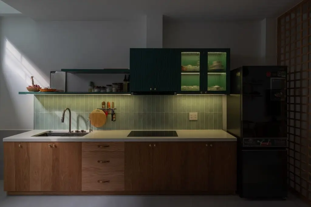 chậu rửa bát tích hợp các phụ kiện thông minh