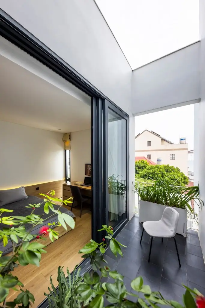 mẫu cửa lùa nhôm kính phòng ngủ