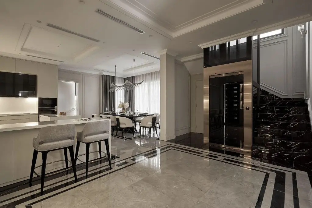 đá ốp thang máy - marble cao cấp